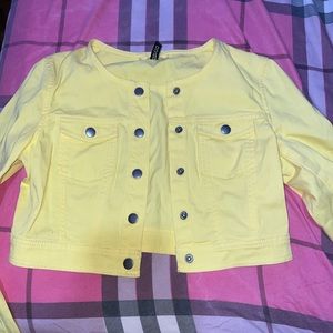 Yellow denim